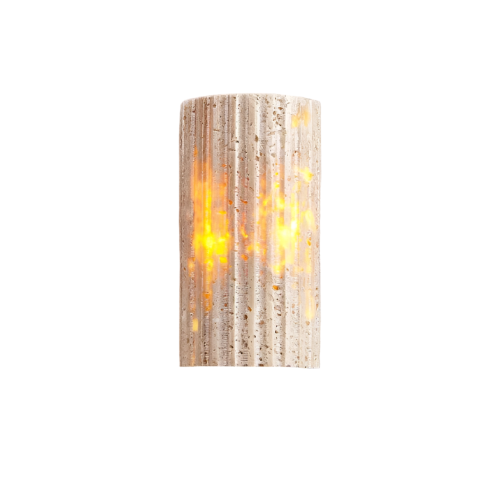 Solaro Travertine Garden Outdoor Wall Light