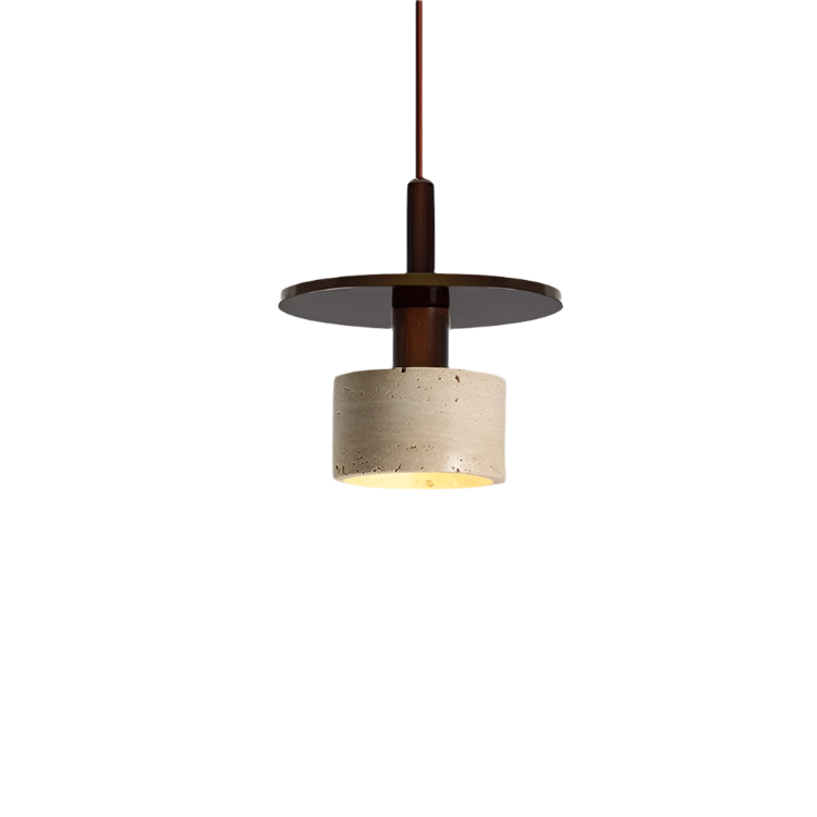 Travertine Vintage Retro Style Pendant Lamp