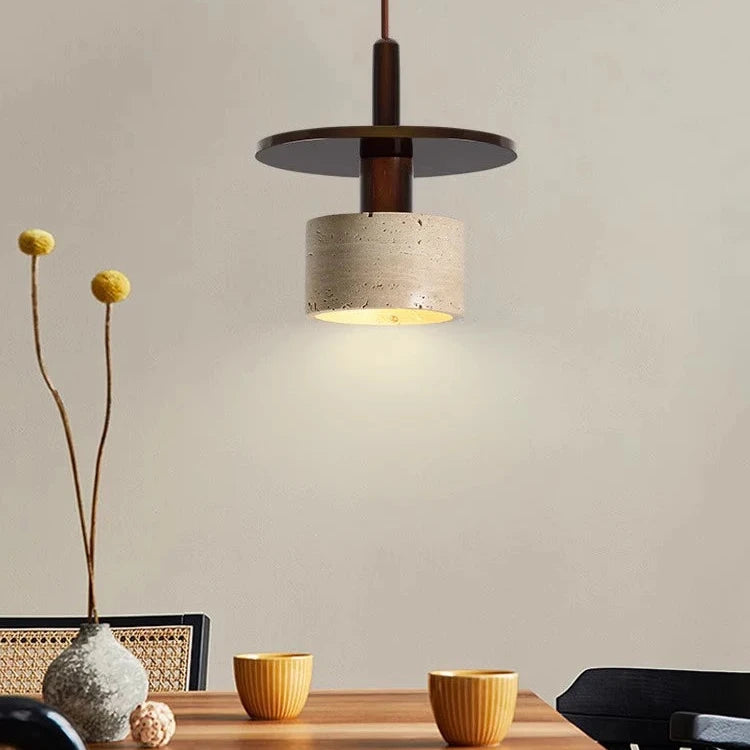 Travertine Vintage Retro Style Pendant Lamp