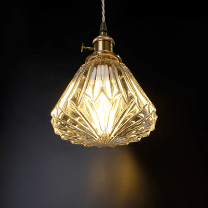 Luminaires en verre diamant moderne