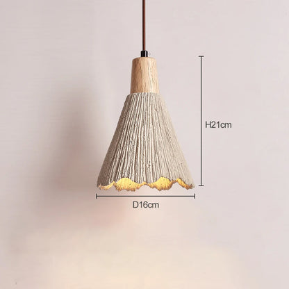 Lampe à pendentif en ciment minimaliste