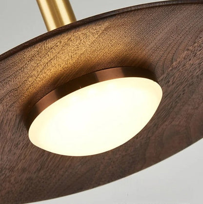 Elegant Walnut Nordic Pendant Light