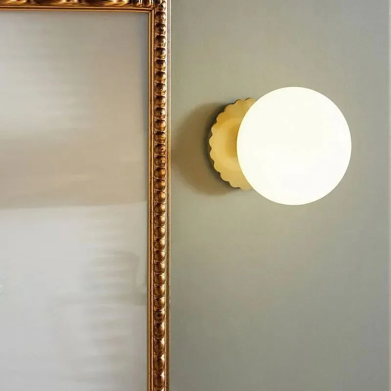 Nordic Pink Pearl Ball Wall Lamp