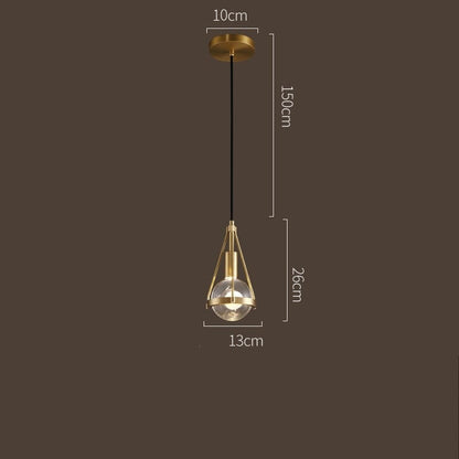 Lampada a sospensione Rowan Nordic Gold