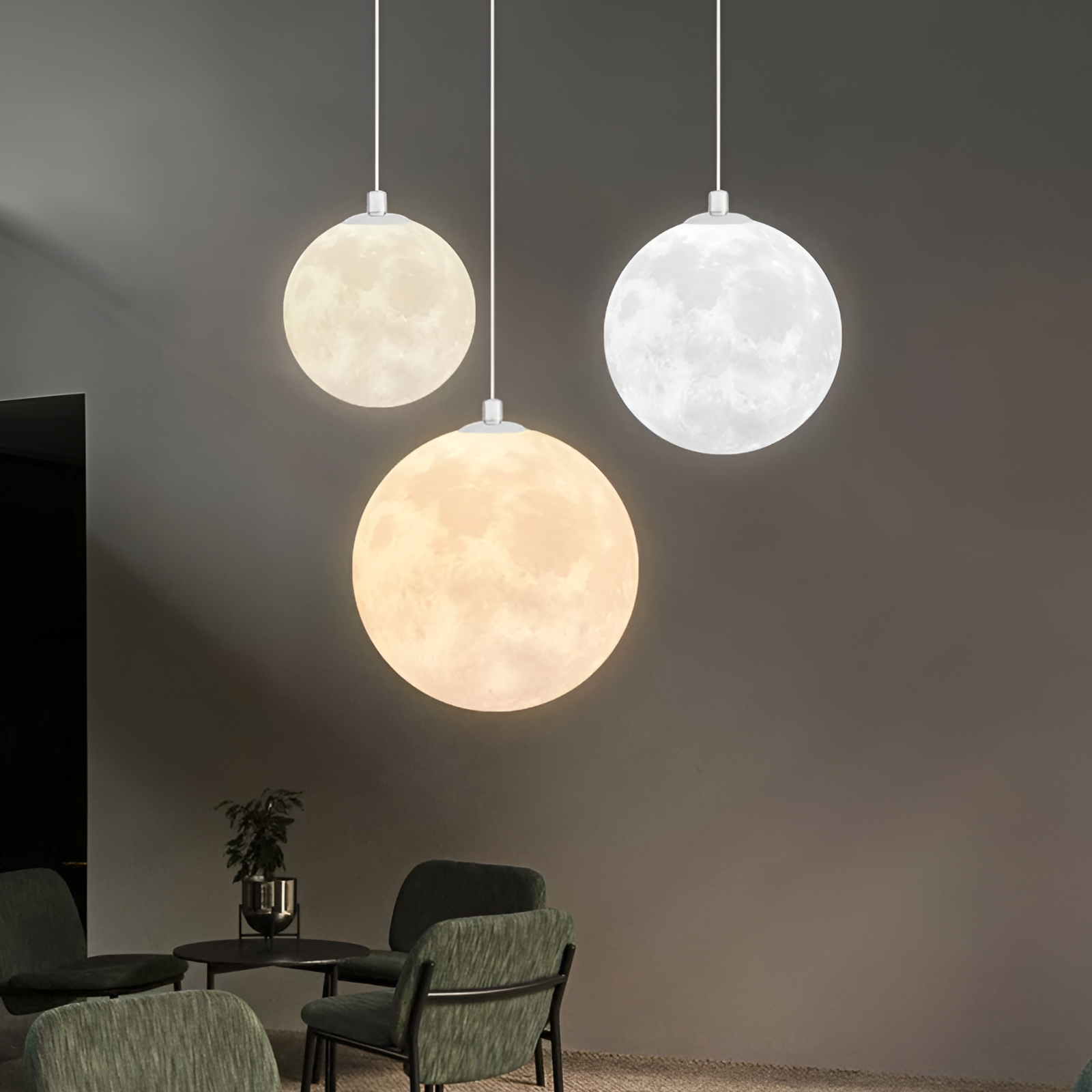 Lampe Pendentif Lueur Lunaire