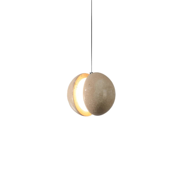 Travertine Lunar Chandelier