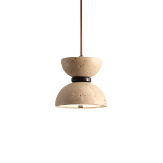 Elegant Travertine Stone Duo Light