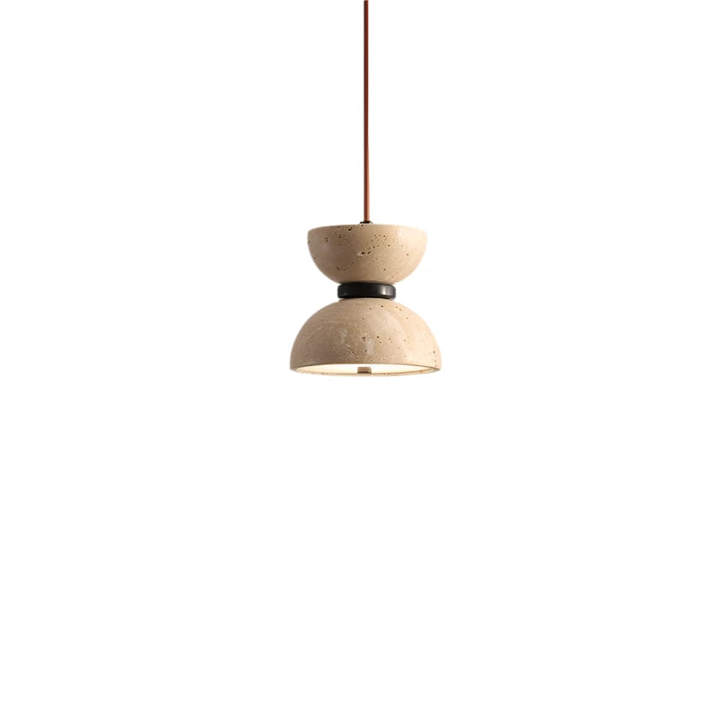 Elegant Travertine Stone Lamp