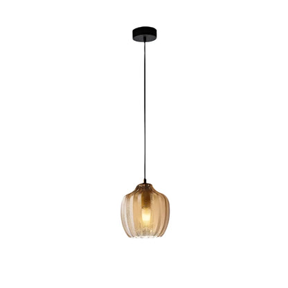 Nordic Style Wavy Glass Pendant Ceiling Lamp