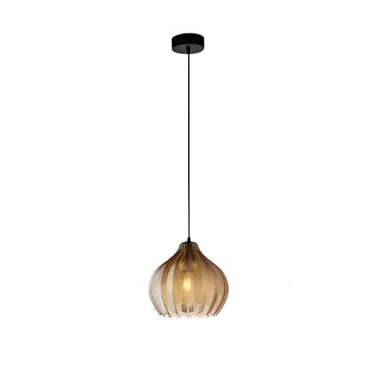 Nordic Style Wavy Glass Pendant Ceiling Lamp