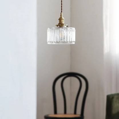Celeste Glass Vintage Glow Glass Pendant Light