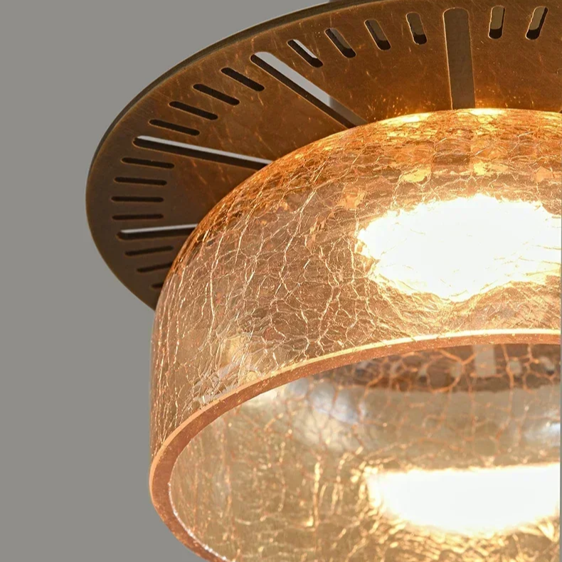 Retro Cracked Glass Pendant Lamp