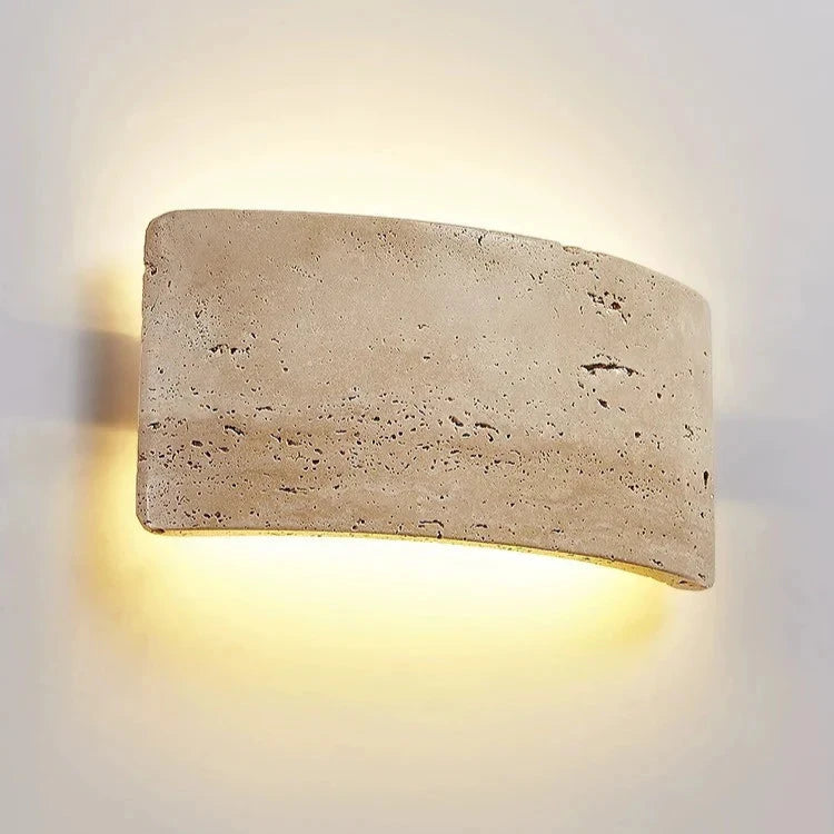 Modern Travertine Stone IP65 Waterproof Outdoor Wall Lamp