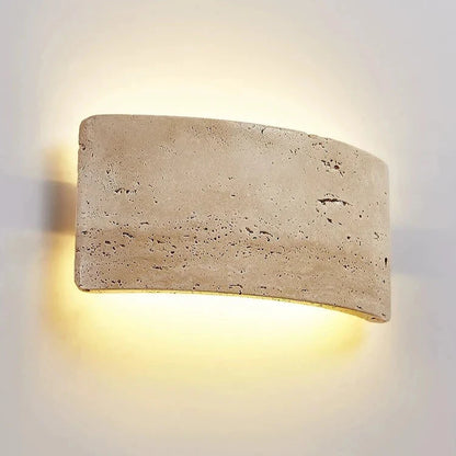 Modern Travertine Stone Wall Lamp