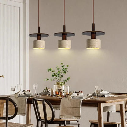 Travertine Vintage Retro Style Pendant Lamp