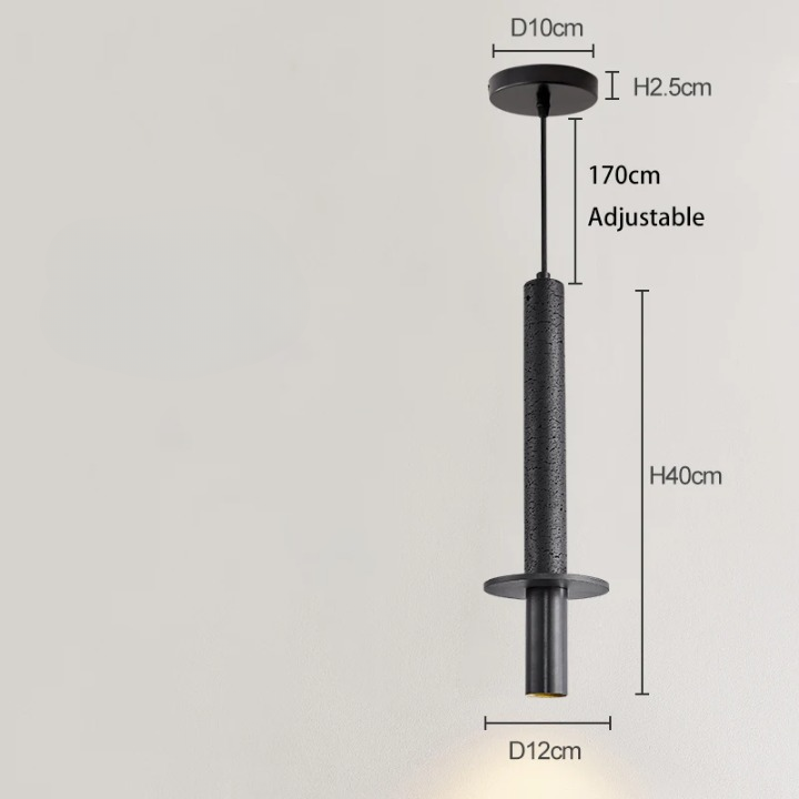 Lampe à suspension en travertin moderne nordique