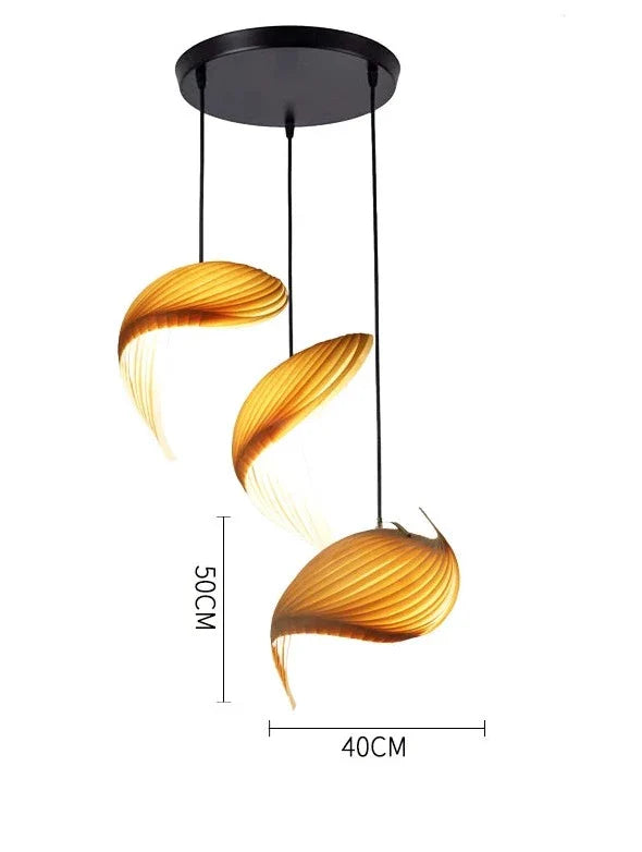 Elegant Japanese Vortex Pendant Light