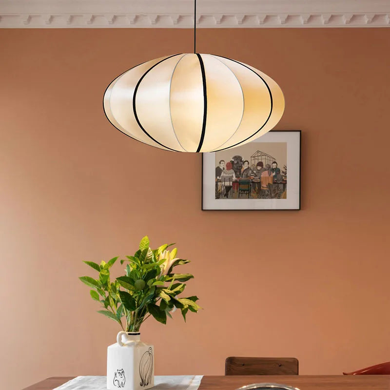 Japandi Silk Veil Pendant Lamp