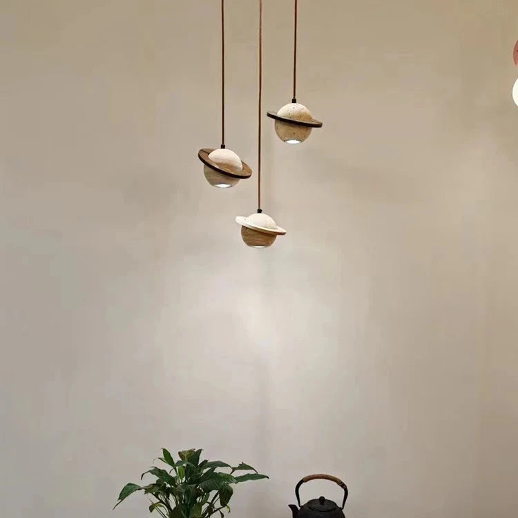 Travertine Planeet Hanglamp