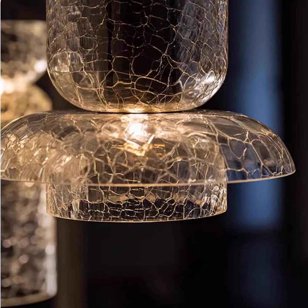 Retro Cracked Glass Pendant Lamp