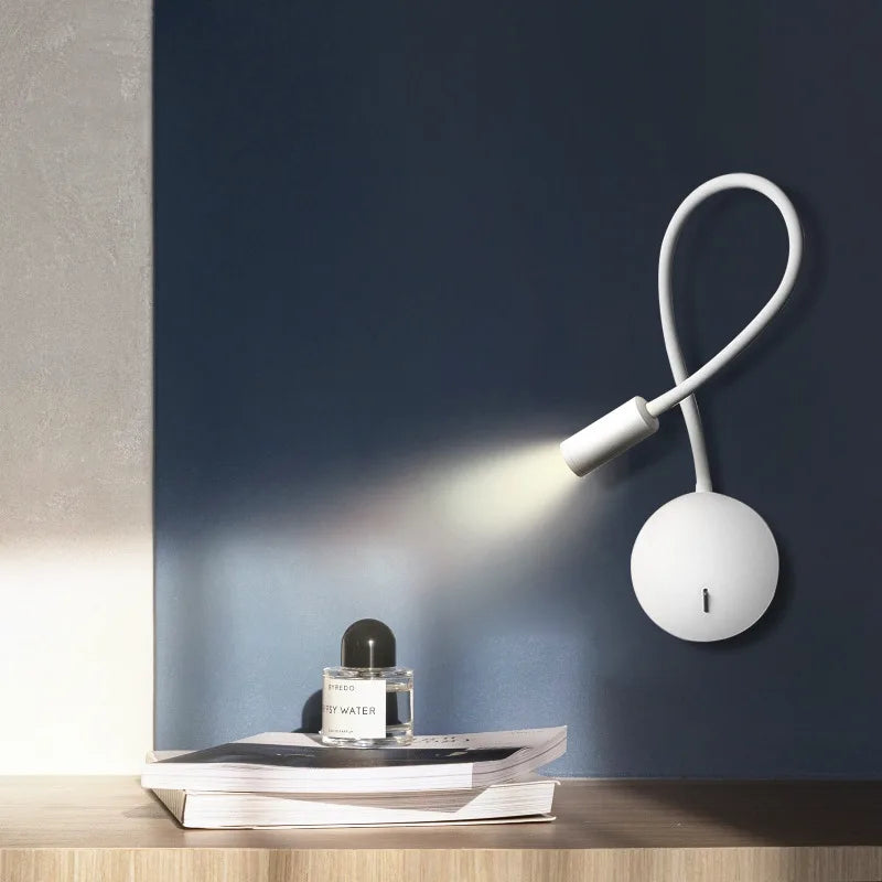 Flexible Nordic LED Bedside Wall Lamp