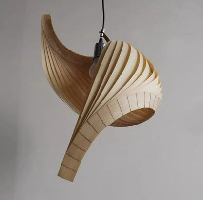 Elegant Japanese Vortex Pendant Light