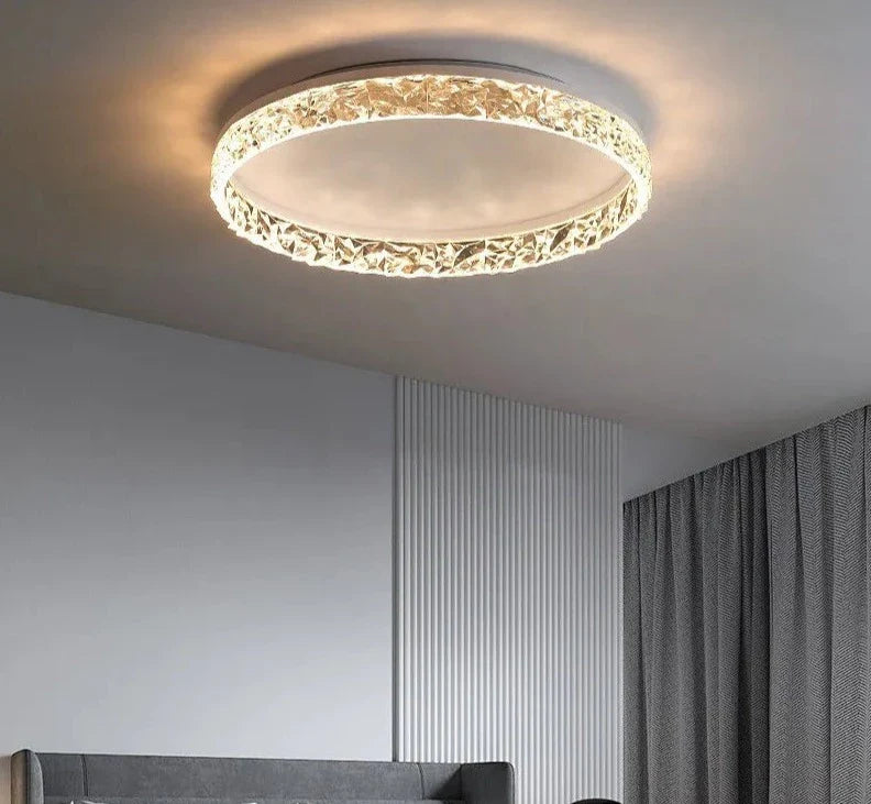 Nordic crystal ceiling light