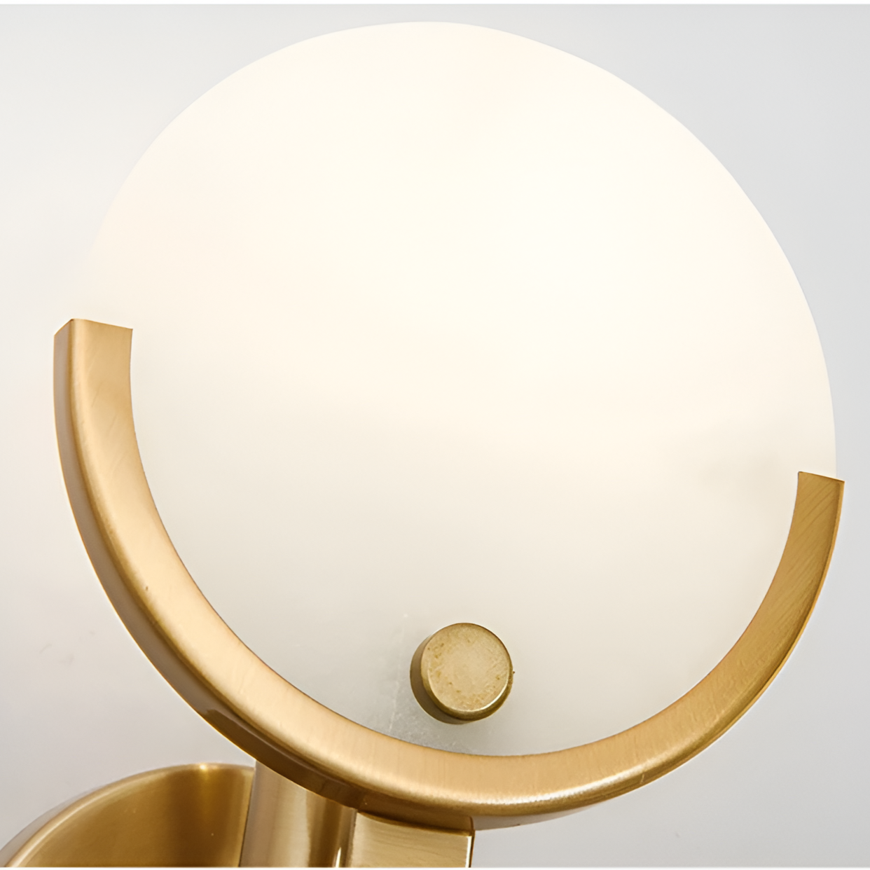 The Shine of Gold and Marble Wall Lamp