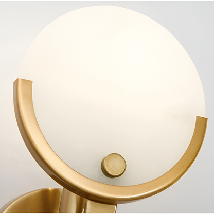 The Shine of Gold and Marble Wall Lamp