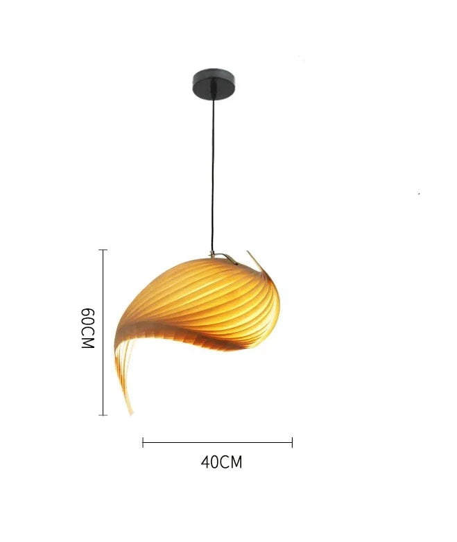 Elegant Japanese Vortex Pendant Light