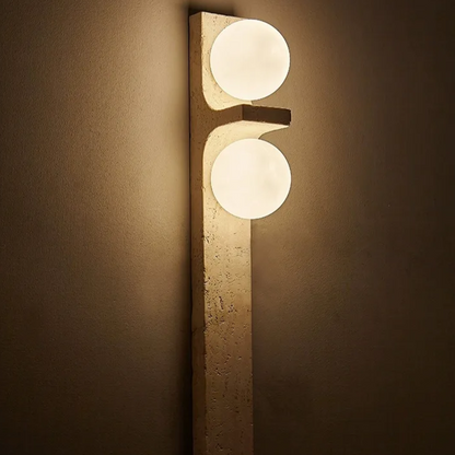 Long Strip Stone Travertine Wall Lamp