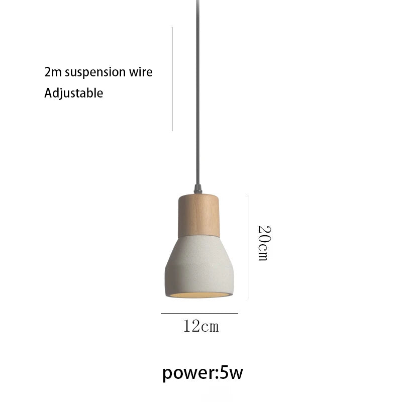 Lámpara colgante de estilo nórdico minimalista