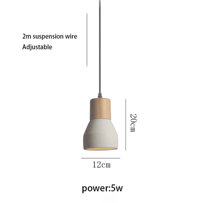 Lámpara colgante de estilo nórdico minimalista