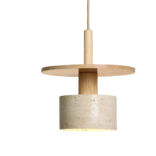 Travertine Vintage Retro Style Pendant Lamp