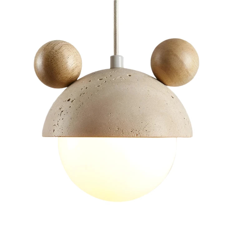 Lumière suspendue Travertin Micky