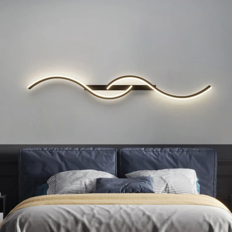 Lámpara de pared LED lineal elegante