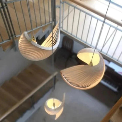 Elegant Japanese Vortex Pendant Light