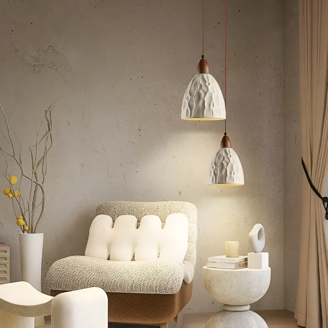 Retro Cement LED Pendant Lamp