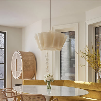 Nordic Creamy Fabric Shade Ainara Pendant Light