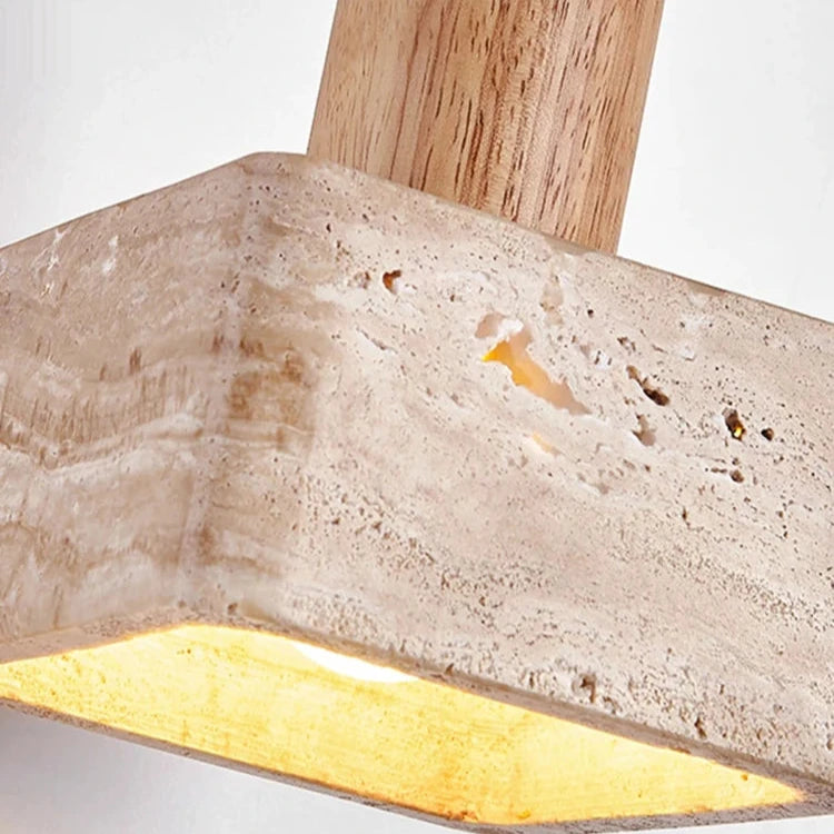 Travertine Vierkante Hanglamp