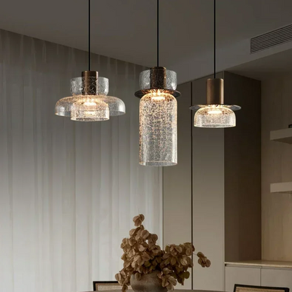 Retro Cracked Glass Pendant Lamp