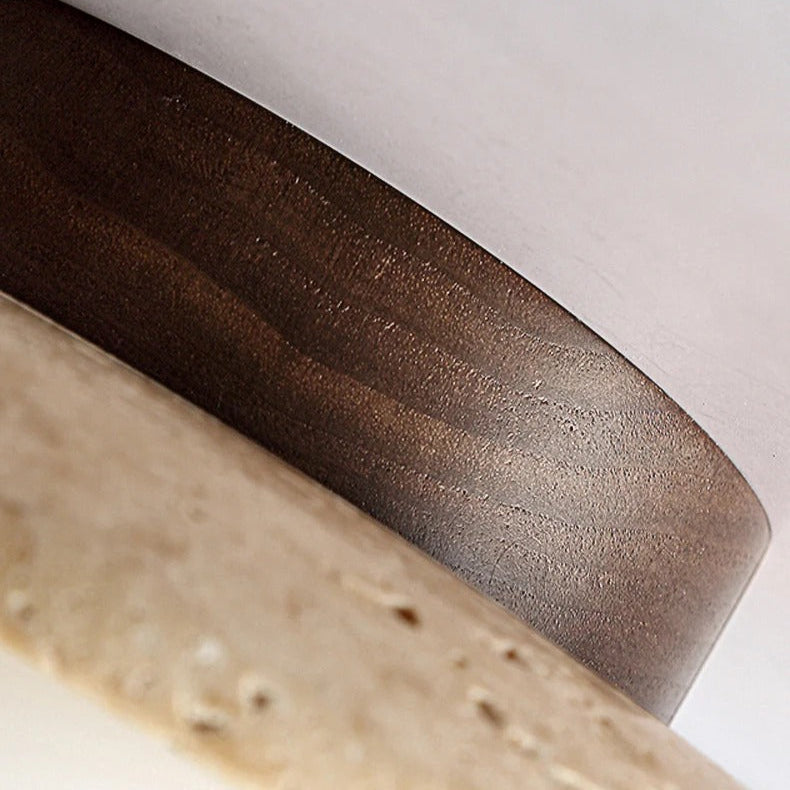 Lampada da soffitto in travertino minimalista nordico naturale