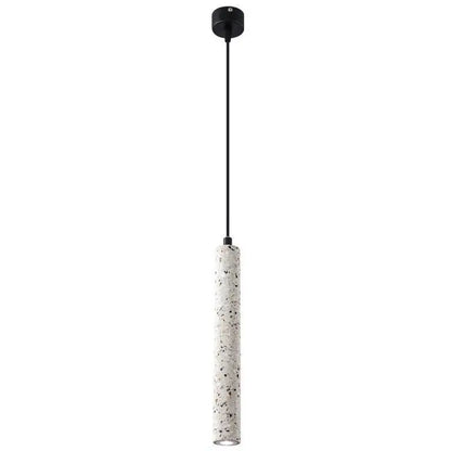 Nordic Industrial Marble Pendant Tube Lamp