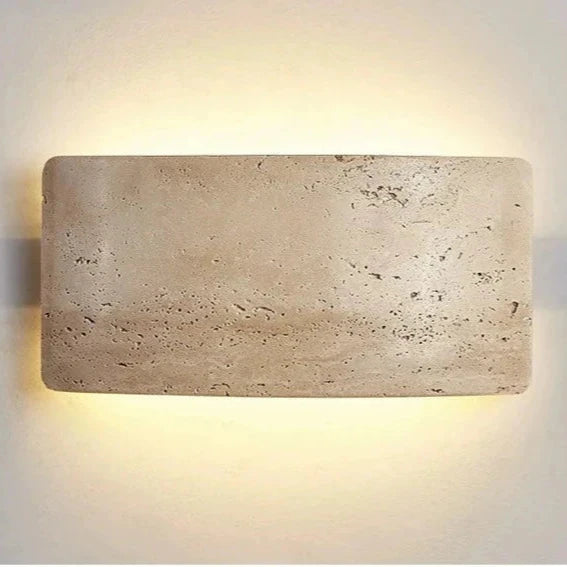 Modern Travertine Stone IP65 Waterproof Outdoor Wall Lamp