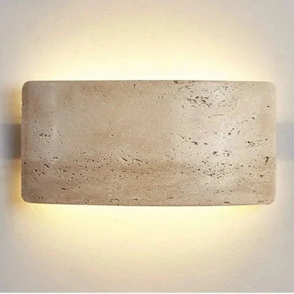 Modern Travertine Stone Wall Lamp