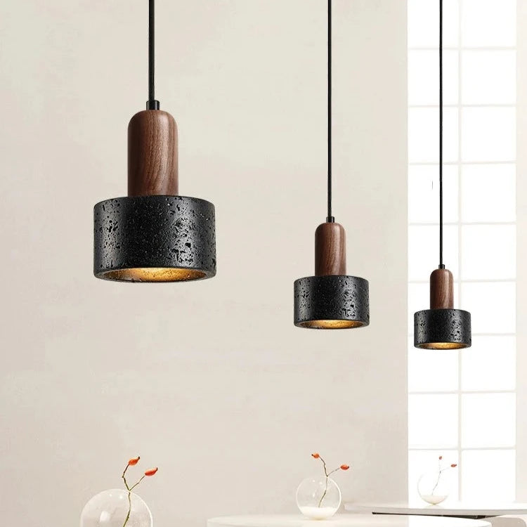 Lampe suspendue LED Pierre Noire