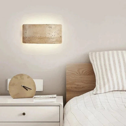 Modern Travertine Stone Wall Lamp