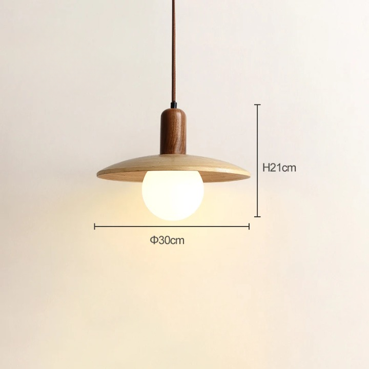 Retro Nordic Bamboo &amp; Wooden LED Pendant Lamp