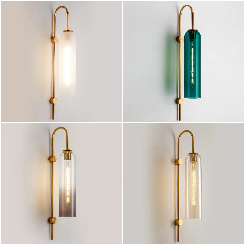 Nordic Modern Light Luxury Glass Wall Lamp