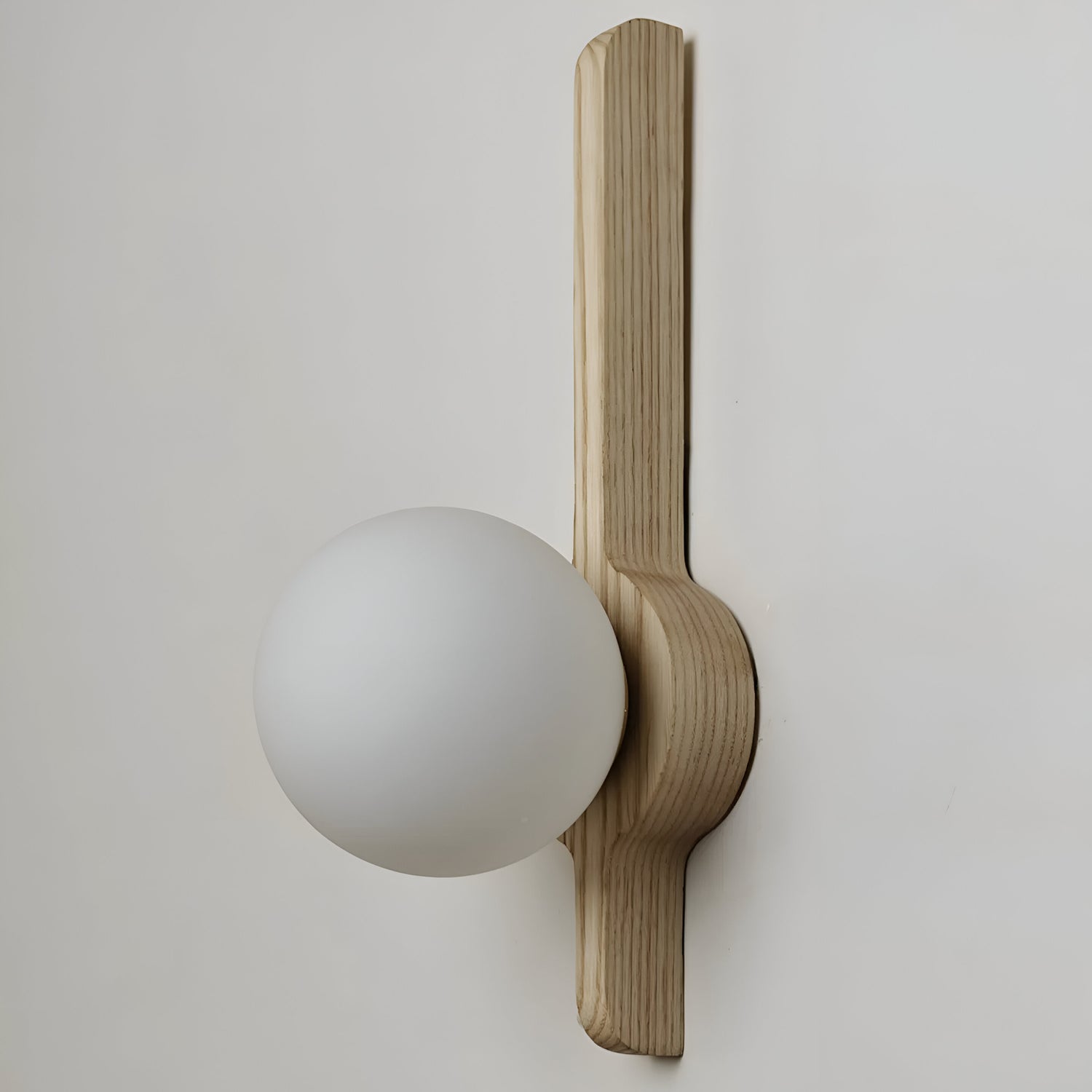 Thais Wood Nordic Glass Wall Light
